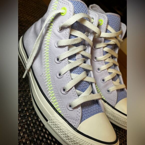 Converse Chuck Taylor All Star Vapor High Top Lavender Green A06010C Size 8 - Picture 5 of 11